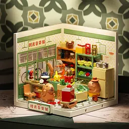 Конструктор JAKI серії Mini Super Town - Продуктова крамничка капібар (FK015) - мініатюра 3