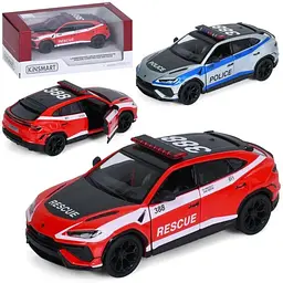 Джип металевий інерційний 1:40 двері відкриваються гума (KT5447WPR)