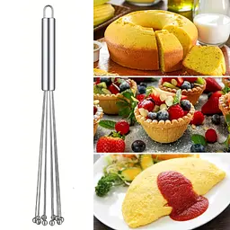 Вінчик кульковий з нержавіючої сталі 26 см, Kitchen Master Сріблястий 87353 - мініатюра 7
