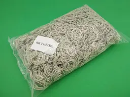 Банківські гумки, Plast, №30, білі, 1,2 мм, діаметр 30 мм, 1 кг, для фіксації грошей і касової роботи - мініатюра 2