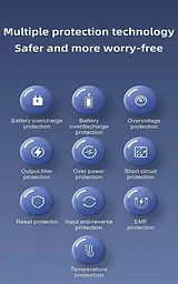 Універсальна мобільна батарея Powerbank 02 Project 60000 мАг 66Вт із швидкою зарядкою та ліхтариком Black - мініатюра 5