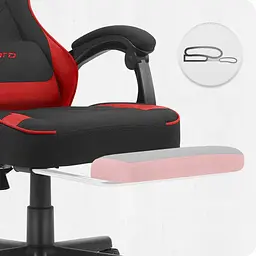 Крісло Cabro C504 Black-Red (тканина) - мініатюра 4
