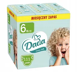 Підгузки Dada Extra Soft 6 одноразові для дітей вагою від 16 кг 111 шт (3ExtraSoft6)