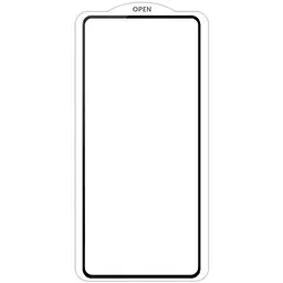 Захисне скло SKLO 5D для Realme C55 / C71 Чорний / Біла підкладка