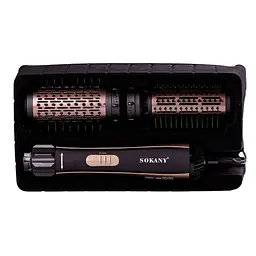 Фен-стайлер для волосся Sokany SD-903 з двома насадками, чорний з бронзою Sokany SD903 - мініатюра 6