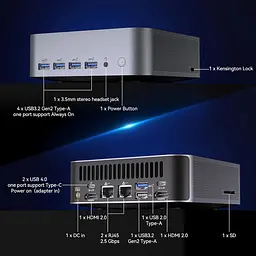 Неттоп Geekom GT1 Mega 16/1TB (GMGT1Mega-U9-185H-161-EU) [157866] - мініатюра 3