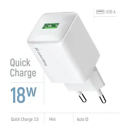 Зарядний пристрій ColorWay USB QC3.0 18W white (CW-CHS063Q-WT) - мініатюра 7