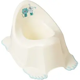 Горщик дитячий Tega Baby антиковзкий Dog&Cat soft yellow