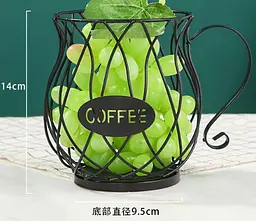Ваза для фруктів Viva Lacy Mug Black (6983941) - мініатюра 2