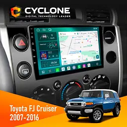 Штатна магнітола Toyota FJ Cruiser 2007-2016 Cyclone C9-013 4x64 DSP 4G Cyclone (НФ-00007472)