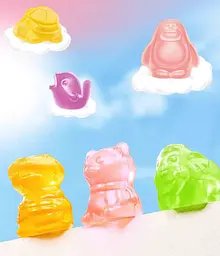 Жувальні цукерки Xingqitian Animal Surprise 3D Gummy Candy 60г - мініатюра 3