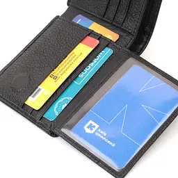 Чоловічий шкіряний гаманець ST Leather 11,5х9,5х2 см acs0029391 - мініатюра 7