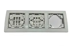 Рамка 3-а горизонтальна біла COMFORT ТМ LUMANO