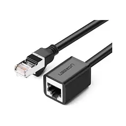 Патч-корд 5м F/UTP cat 6 RJ-45 extension black Ugreen (U_11283) - мініатюра 2