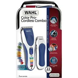 Тример для бороди та вусів Wahl Color Pro Cordless синя - мініатюра 4