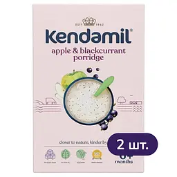 Молочна каша Kendamil з яблуком та чорною смородиною 300 г (2 шт. х 150 г)