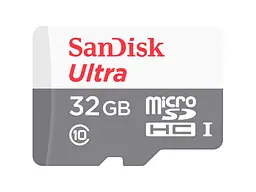 Карта памяти SanDisk Ultra microSDHC UHS-I 32 GB (SDSQUNR-032G-GN3MN)