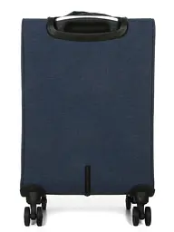 Валіза Малий (S) тканинний Ручна поклажа Airtex Worldline Tirana 608 на 4 колесах 55x35x20см 30л Синій - мініатюра 4