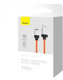 Кабель Baseus CoolPlay Series Fast Charging Cable USB to Type-C 100W 1m CAKW000607 Orange - мініатюра 7