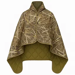 Кемпінгова ковдра з чохлом Stone Camo 150×200 см KT7001011 з кнопками які дозволяють використовувати як пончо