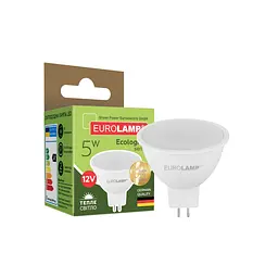 Лампочка Eurolamp LED SMD MR16 5W GU5.3 3000K 12V (LED-SMD-05533(12)(P)) - мініатюра 2