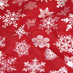 Пелюшки фланелеві Cosas Winter 100х120 см (FlannelDiapers_SnowflakesWhiteRed_100x120) - мініатюра 4