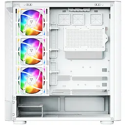 Корпус ModeCom VOLCANO AQ400 ARGB MIDI SIDE LCD 6,2” 4x120mm fans WHITE без БЖ ATX - мініатюра 5