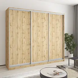 Шафа-купе тридверна MebelStar Уні AL 3ДСП 240x45x210 см Дуб тахо (MBS-4248)