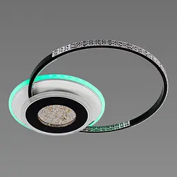 Люстра світлодіодна акрилова Sirius C7067/500 WH+BK RGB 80W+8W - мініатюра 6