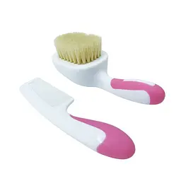 Набір гребінець і щітка з натурального ворсу MegaZayka MGZ-0725(Pink)