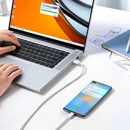 Кабель Baseus Dynamic Series USB-A to USB-C 2m White (CALD000702) - мініатюра 7