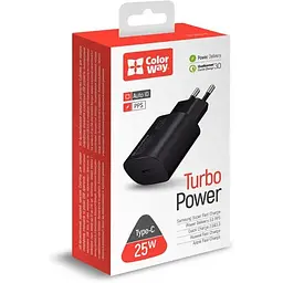 Зарядний пристрій ColorWay Power Delivery Port PPS Black (CW-CHS033PD-BK) - мініатюра 4