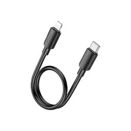 Дата кабель USB-C to Lightning 0.25m Hyper PD X96 black HOCO (6942007609364) - мініатюра 2