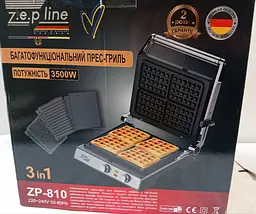 Багатофункціональний гриль Zepline ZP-810 3в1 пласка поверхня 3500 Вт - мініатюра 10