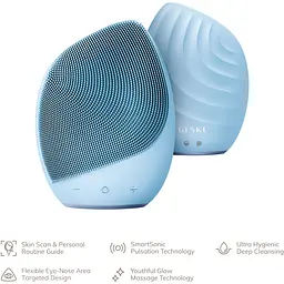Щітка для обличчя Geske Sonic Facial Brush 5 в 1 електронна звукова аквамарин - мініатюра 4