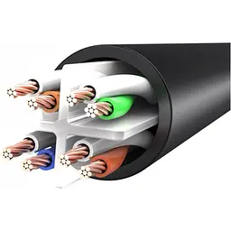 Патч-корд Vention 1.5 м, UTP Cat. 6 RJ-45 плаский чорний (IBJBG) - мініатюра 5