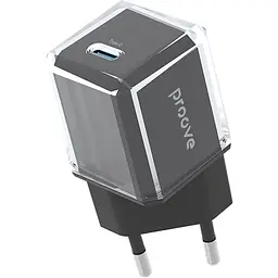 Мережевий зарядний пристрій Proove Pure GaN 30W USB-C Black (WCPU30012201) [130273]