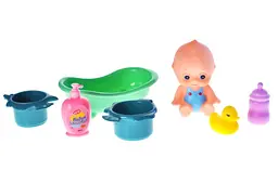 Набір іграшок для ванної страви пупс з ванною Funny Rattle & Bathe BLS885-3 в пакеті YG Toys - мініатюра 4