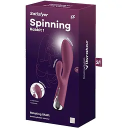 Вібратор-кролик Satisfyer Spinning Rabbit 1 Red - мініатюра 8