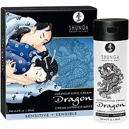 Стимулюючий крем для пар Shunga Dragon Cream Sensitive 60 мл більш ніжний ефект
