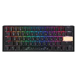 Клавіатура Ducky One 3 Mini Cherry MX Silent Red UA RGB Black (DKON2161ST-SUAPXCLAWSC1)