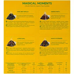 Чай чорний Tea Moments Magical Moments Асорті 4 смаки x 8 пірамідок - мініатюра 5