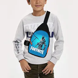 Сумка через плече дитяча Fortnite 29х17 см сумка слінг для хлопчика (01946)