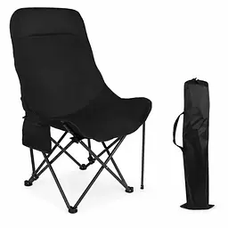 Стілець-крісло (STD-16) (складний павук) (Чорний) (Г40/Ш40/В50-95)