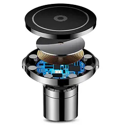 Автомобільний тримач холдер із БЗУ Baseus Big Ears Car Mount Wireless Charger WXER-01 - мініатюра 2