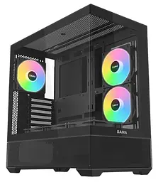 Корпус SAMA V40 без БЖ (V40-BKADA6X1-GL) Black