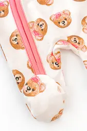 Комбінезон для немовляти з начосом на блискавці Girl Bears - мініатюра 4