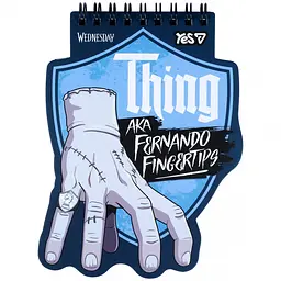 Блокнот фігурний Yes Wednesday Thing 115x150 мм 40 аркушів клітинка (152196)