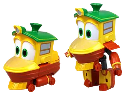 Трансформер паровозик Silverlit Robot Trains Каченя, 10 см (80166) - мініатюра 4