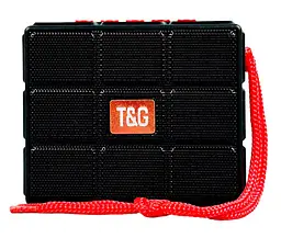 Портативна бездротова Bluetooth колонка T&G TG-311 з потужним звучанням LED-підсвічуванням та ремінцем для перенесення Чорний - мініатюра 9